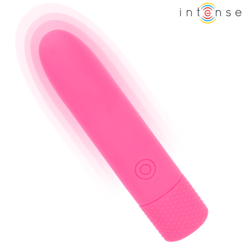 INTENSE - SYMONE USB RECARREGÁVEL VIBRATÓRIA BULLET 8 VIBRAÇÕES ROSA 10 X 2,2 CM